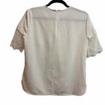 ZARA  White Lace Short Sleeve Blouse Photo 1