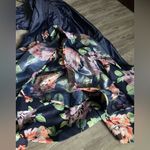 Sequin Hearts  Strapless Navy Floral Dress Photo 12