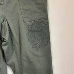 J.Jill Cargo Pants 15P Sage Green Stretch Embroidered Pockets Ankle Utility Size 16 Photo 7