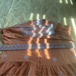 Pakistani Indian Festive Party Dress orange Floral Print 2 piece with Dupatta Size 10 Photo 10