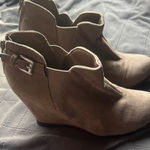 Maurice's Brown Wedge Booties with Buckle Photo 0