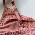 Victoria's Secret Victoria’s Secret ribbed lace bralette in size medium dusty rose Photo 3