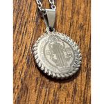 Ellie Vail Arlo St. Benedict Necklace in Gold Womens Holy Chain Pendant Photo 3