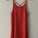 Project Social T  Red Acid Wash Mini Dress Orange NWOT Size XS Photo 2