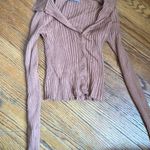 Anwnd Collared Tan Sweater Shirt Photo 0