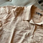 ZARA Creme Collared Cotton Long Sleeve Dress Photo 2