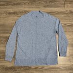 Karen Scott  Light Blue Speckled Mock Neck Knit Sweater Women XL Cotton Blend Photo 4