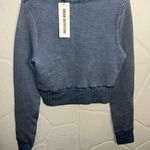 Urban Outfitters  Blue Waffle Knit Long Sleeve Top Photo 1