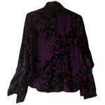 KENT NIELSEN Black Paisley Print Button Down Long Sleeve Shirt Blouse Top Sz M Size M Photo 1