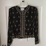 Papell Boutique  Evening Cardigan Jacket Size 8 Silk Beaded Detail Photo 0