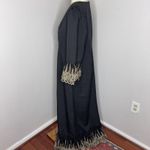Tuckernuck New Plus‎  Pomander Place Lilith Black Gold Lace Ruffle Midi Dress XXL Photo 2
