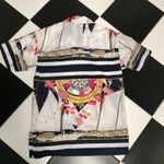 Jaeger Vintage 70s 80s Nautical Sailing Shirt Button Down Preppy Sailboat Rope M Photo 6