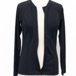 Sea Level Swim. Zip Long Sleeve Rashguard Top. Black Size 10 Photo 8