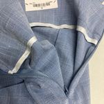 Worthington Women’s Wide Leg Blue Pants Size 12 Tie Belt Retro Photo 4