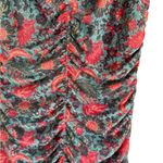 House of Harlow  1960 blue and pink floral rouched midi M Photo 2