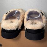 UGG Fuzz Sugar Cross Slide Natural Casual Classic Comfy Outdoor Fall Cozy Style Photo 5
