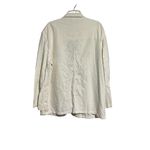 Moshiko Women's Jacket Blazer Linen Blend Long Pockets Career Cream Size XXL Photo 4