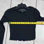 Aeropostale Women Black OG Tee Collection Shrunken Tee Long Sleeve size Small Photo 6