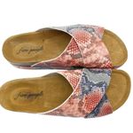 Free People Sidelines Flatform Sandals Candy Snake Blue Pink Women’s Size 9 US Photo 3
