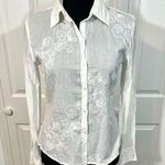 American Rag NWT Embroidered Button Down Blouse Photo 0