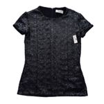 Bailey 44 Top Celebration Black Sequined Crewneck Short Sleeve Top XS NEW Photo 11