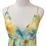 MISA Los Angeles Galeta Sleeveless Maxi Dress in Citron Water Color Size L NWT Photo 3