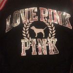 Victoria's Secret Victoria’s Secret PINK Sequin Black Zip Up Hoodie Photo 4