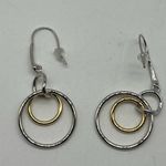 NEW Real Simple RS silver & gold drop dangle circle fashion earrings sty… Photo 3