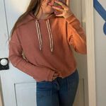 Aerie  ribbed coral hoodie  Photo 2