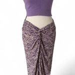 ZARA  Purple Knotted Midi Skirt - Size M Photo 0