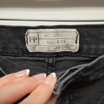 Free People Black Distressed Ankle Skinny Jeans sz 31R High Rise Stretch Photo 4