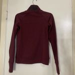 PINK - Victoria's Secret victoria secret PINK maroon fleece line Varsity pullover half zip sweater Small Photo 4