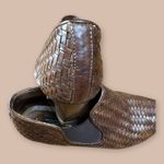 Sesto Meucci Italian Leather Woven Booties Size 5.5 Photo 8