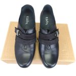 TAOS Salto Black Leather Buckle Detail Heel Shoes Womens 5 Photo 3