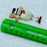 Snow Man Winter Christmas Jewelry Pin Brooch Metal Sparkle Enamel Hat Broom Photo 10