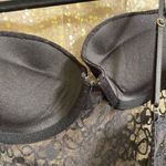 Victoria's Secret Vintage  Black Lace Sheer Ruffle Back Underwire Bra Slip Dress S Photo 5