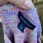 Lands' End  RAINBOW CABLE KNIT CREW NECK COTTON SWEATER Photo 2