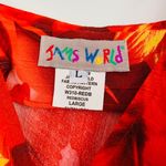 Jams World Vintage 90s Red Hibiscus Flower Hawaiian Maxi Dress Photo 7