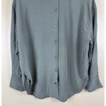 ZARA  XS Women’s Oversized Green Button-Down Shirt Long Sleeve Photo 1