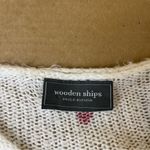Wooden Ships  Heart Cream Loose Knit Sweater Photo 6