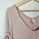We The Free Free People  Light Pink Tangerine Swing Long Sleeve Tee S Photo 3