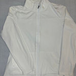 Christopher & Banks  white zip up women's size large Photo 0