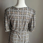 NEW Boden Ruffle Wrap Jersey Mini Dress Black, Opulent Pome Black Size 8 Photo 6