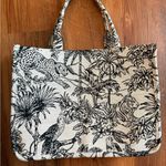 Amazon Tropical Print Tote Bag - Black and Cream Photo 3