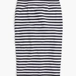 J.Crew | Striped Straight "The Pencil Skirt" Black White | Size 8 Photo 0