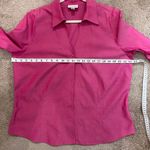 Coldwater Creek  Pink Button-Down Blouse 3/4 Sleeve Professional Shirt XL‎ Photo 4