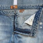 Dana Buchman  Y2K 100% Cotton Beaded‎ Light Wash Bootcut Denim Jeans Size 14/32 Photo 7