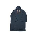 Brunello Cucinelli  Pockets Hoodie Dress Womens Large Black Long Sleeve Italian Photo 3