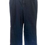 Chico's  Trouser Wide Leg Jeans Pants Size 2 Large 12 Dark Wash Photo 1