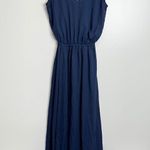 Show Me Your Mumu Kendall Maxi Dress in Rich Navy Crisp Women's Size Small Photo 0
